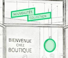 3 Enseigne suspendue